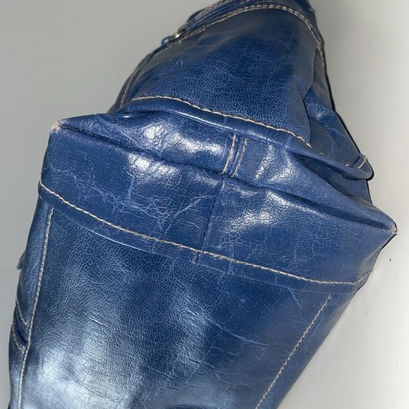 Kenneth Cole Blue Satchel Shoulder Bag - Picture 8 of 11